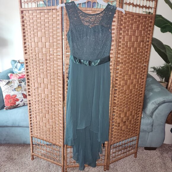 BeryLove Lace Chiffon Bridesmaid / Hi-Lo Swing Party Dress - Size Small - NWT - Picture 1 of 6